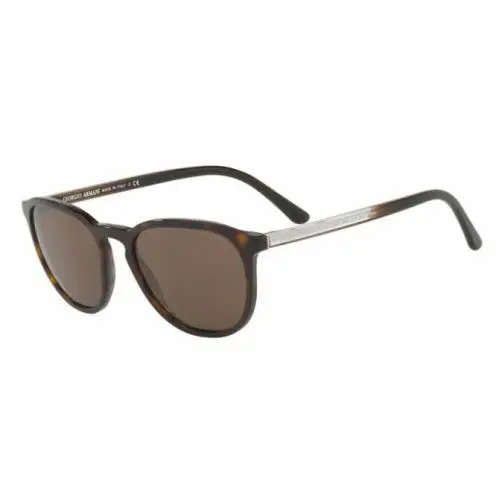 Giorgio Armani Tortoise Brown Havana 52-19-145 Oval Sunglasses R2023