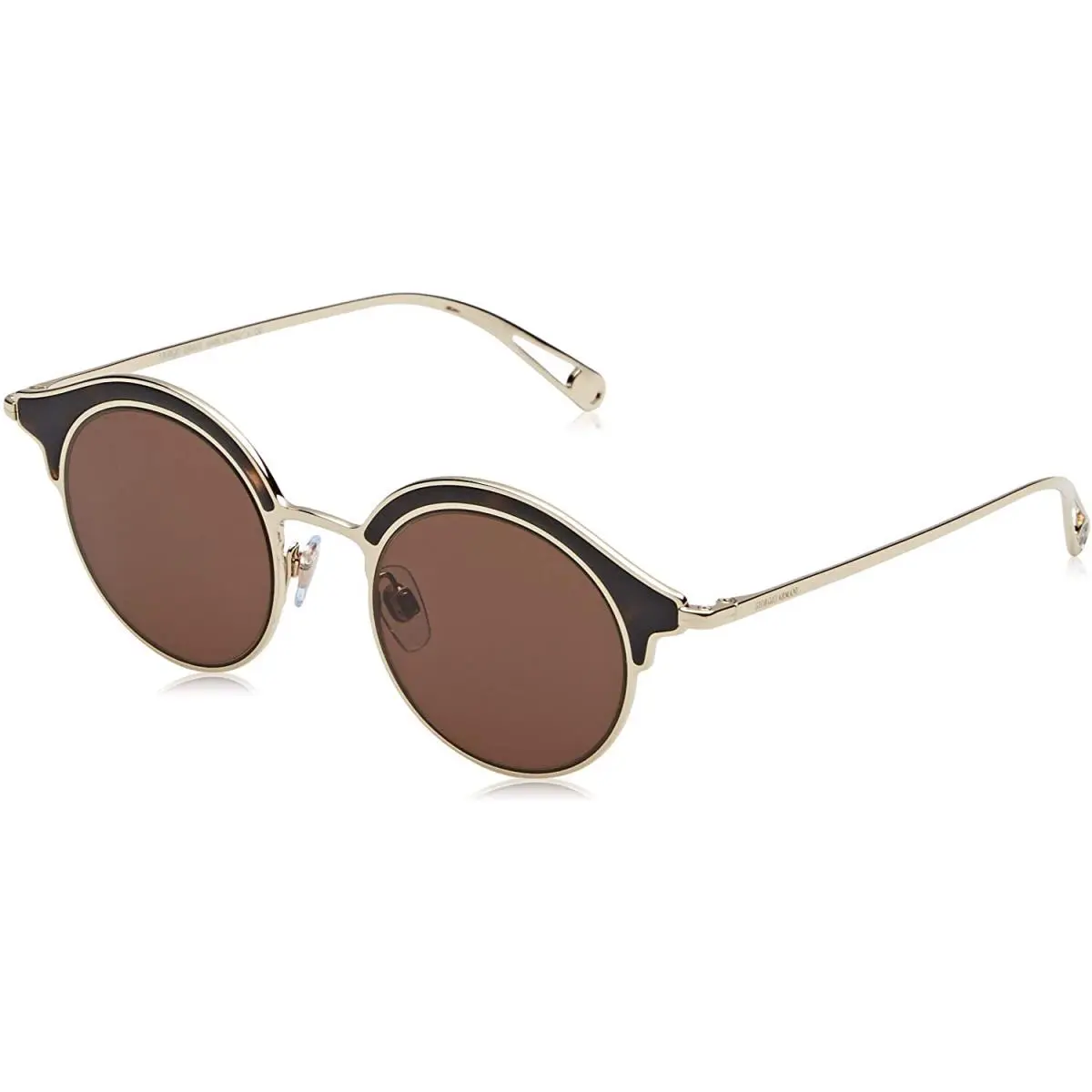 Giorgio Armani 6071 3215/73 Gold Havana Brown Sunglasses - Frame: Green Havana, Lens: Gray Light Mirror Flash, Manufacturer: 5655/6V