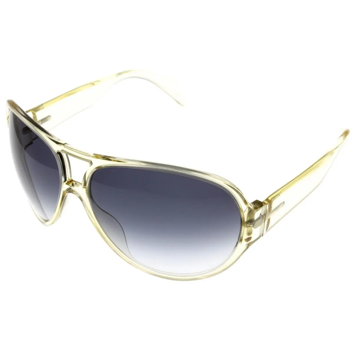 Giorgio Armani Sunglasses Women Gold Crystal Soft Grey Pilot GA764S Cra