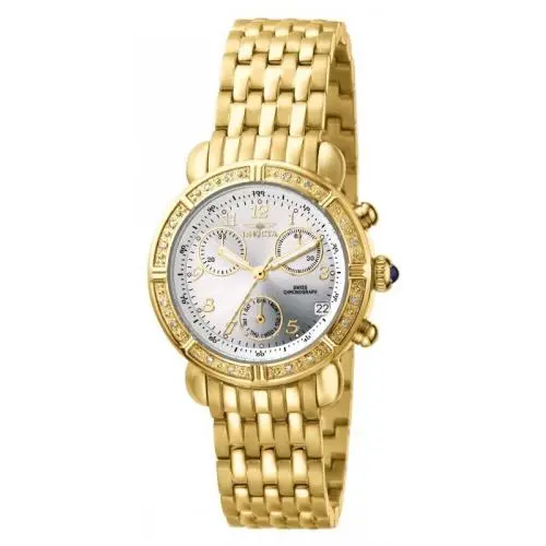 Invicta 5371 Gold Tone Ladies Chrono Watch