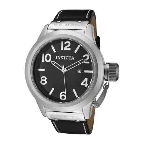 Invicta Corduba Men`s Black Dial Black Calf Leather Men`s Watch 1135