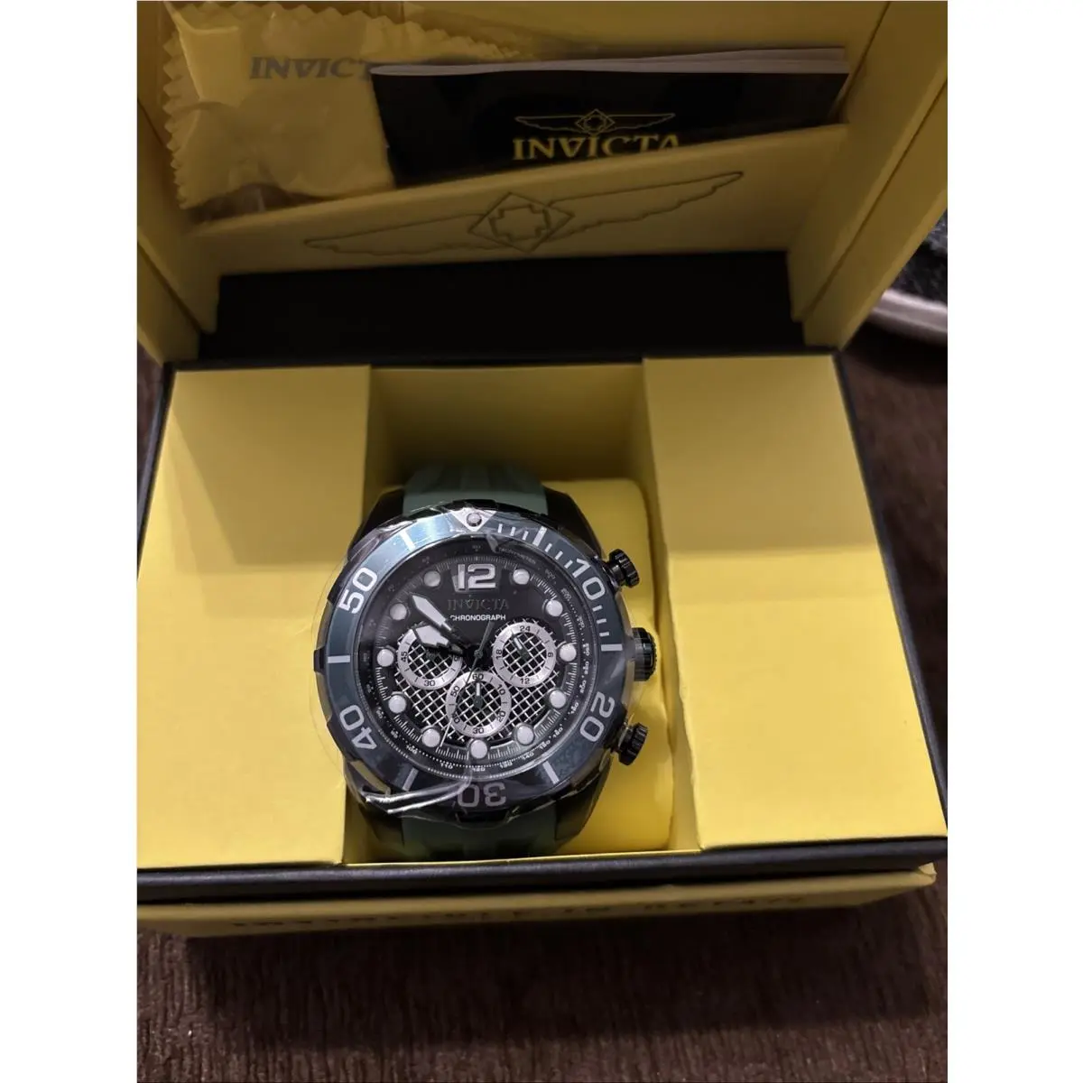 Pro Diver Black/dark Green Men`s Watch - 35551 by Invicta