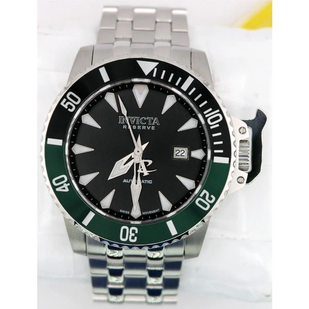 Invicta 46157 Reserve Subaqua Swiss Automatic Eta 2824 Black Dial Steel 47MM
