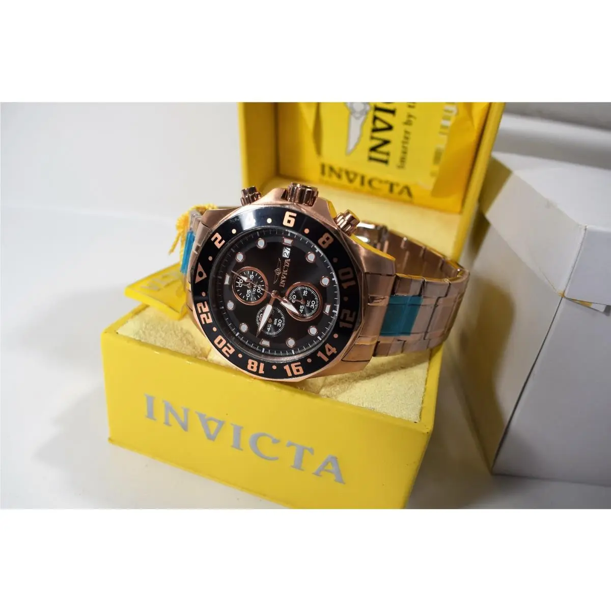 Invicta Men`s Specialty Analog Display Japanese Quartz Rose Gold Watch 15943