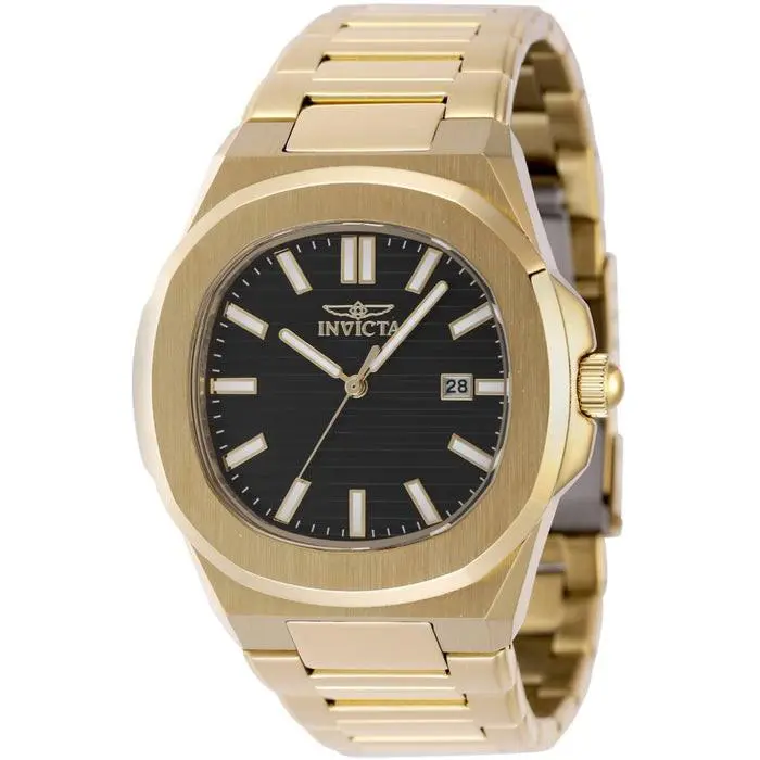 Invicta Men`s 48516 Speedway Quartz 3 Hand Black Dial Watch