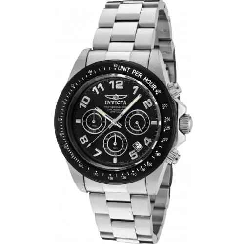 Mens Invicta 10701 Speedway Chronograph Black Dial Bracelet Watch