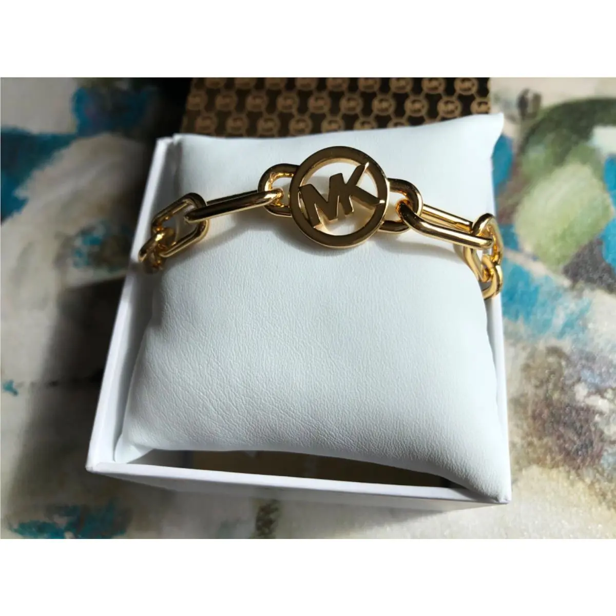 Michael Kors Brass Gold Chain Women’s Bracelet MKJ7743710