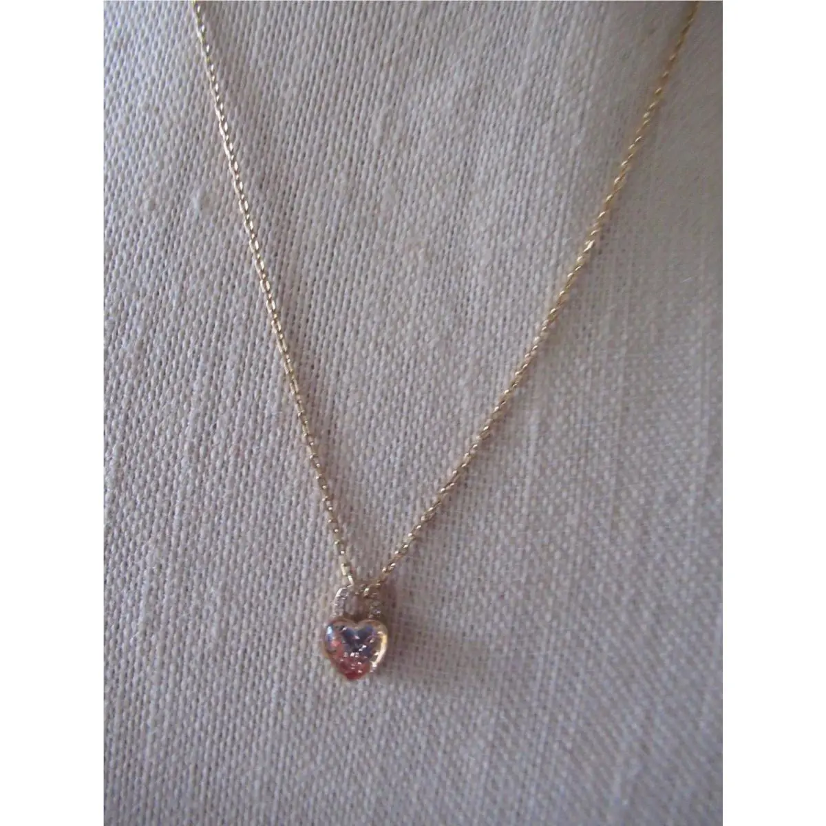 Michael Kors Logo Love Small Gold Tone Pendant Necklace/$95
