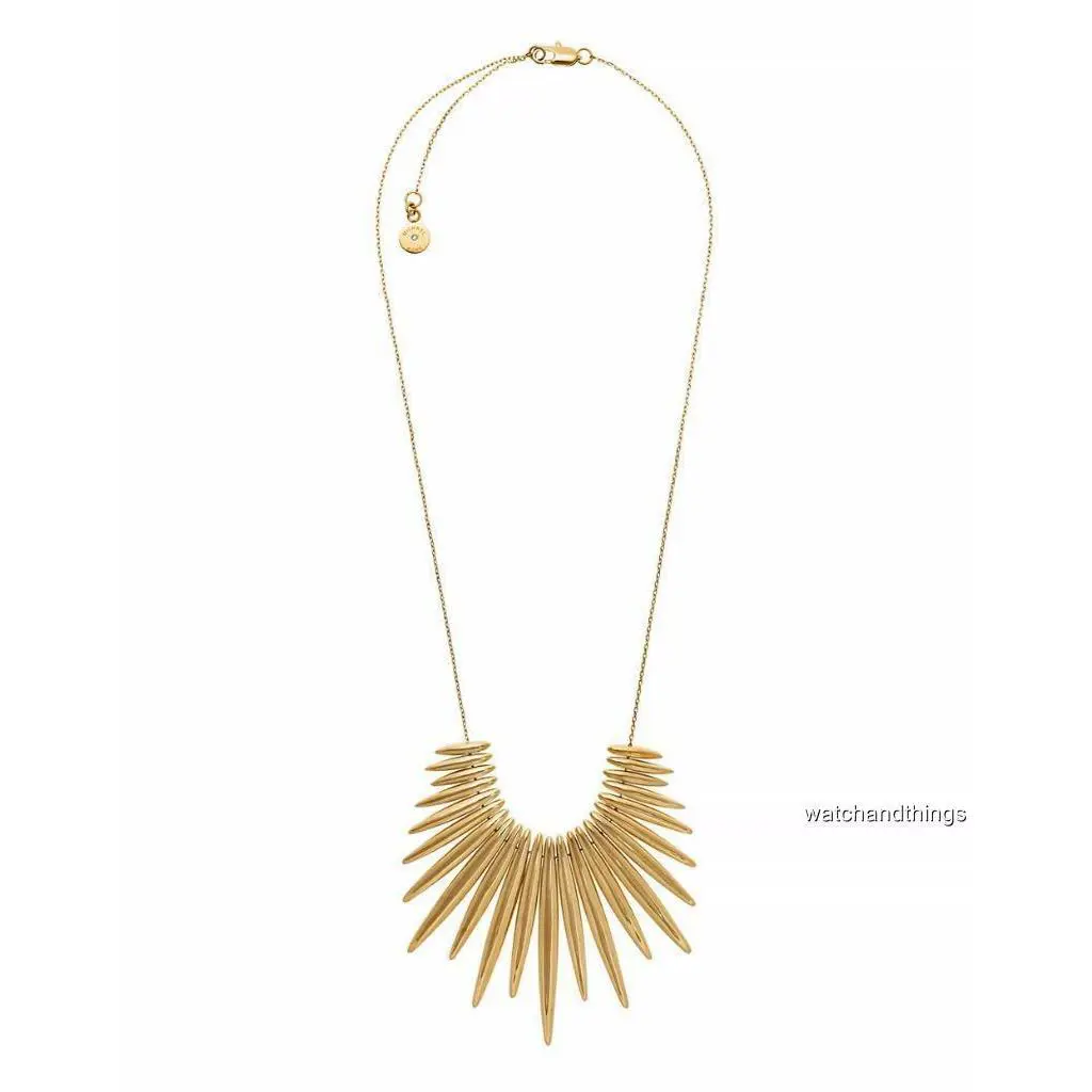 Michael Kors Goldtone Tribal Statement Pendant Necklace MKJ4507710