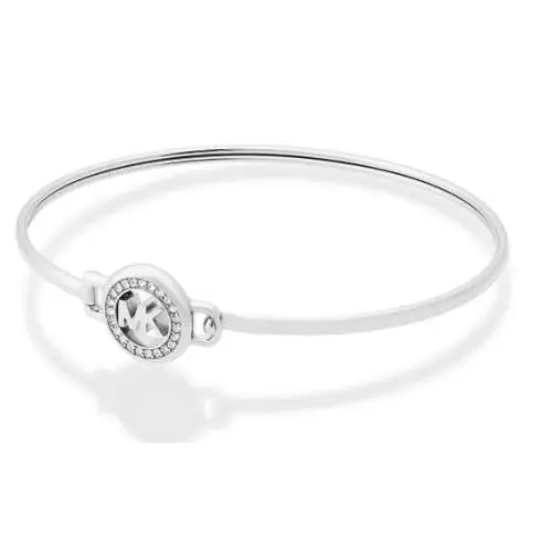 Michael Kors Stainless Steel Pavé Logo Bangle Bracelet MKJX6520040
