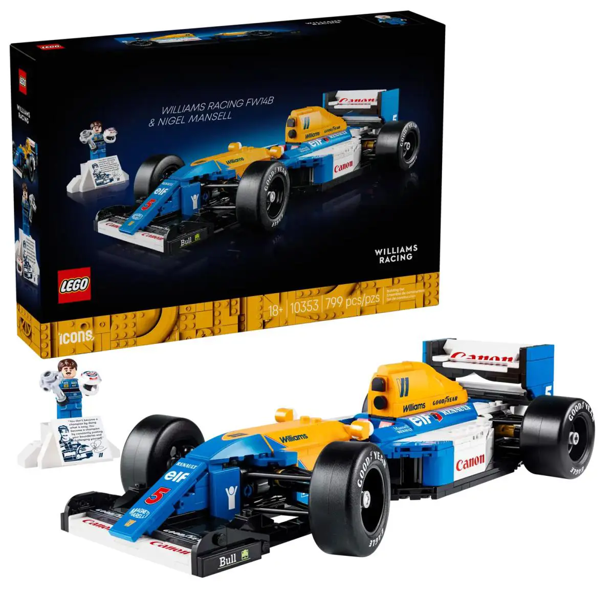 Lego: 10353 Williams Racing Fw14B Nigel Mansell Icons