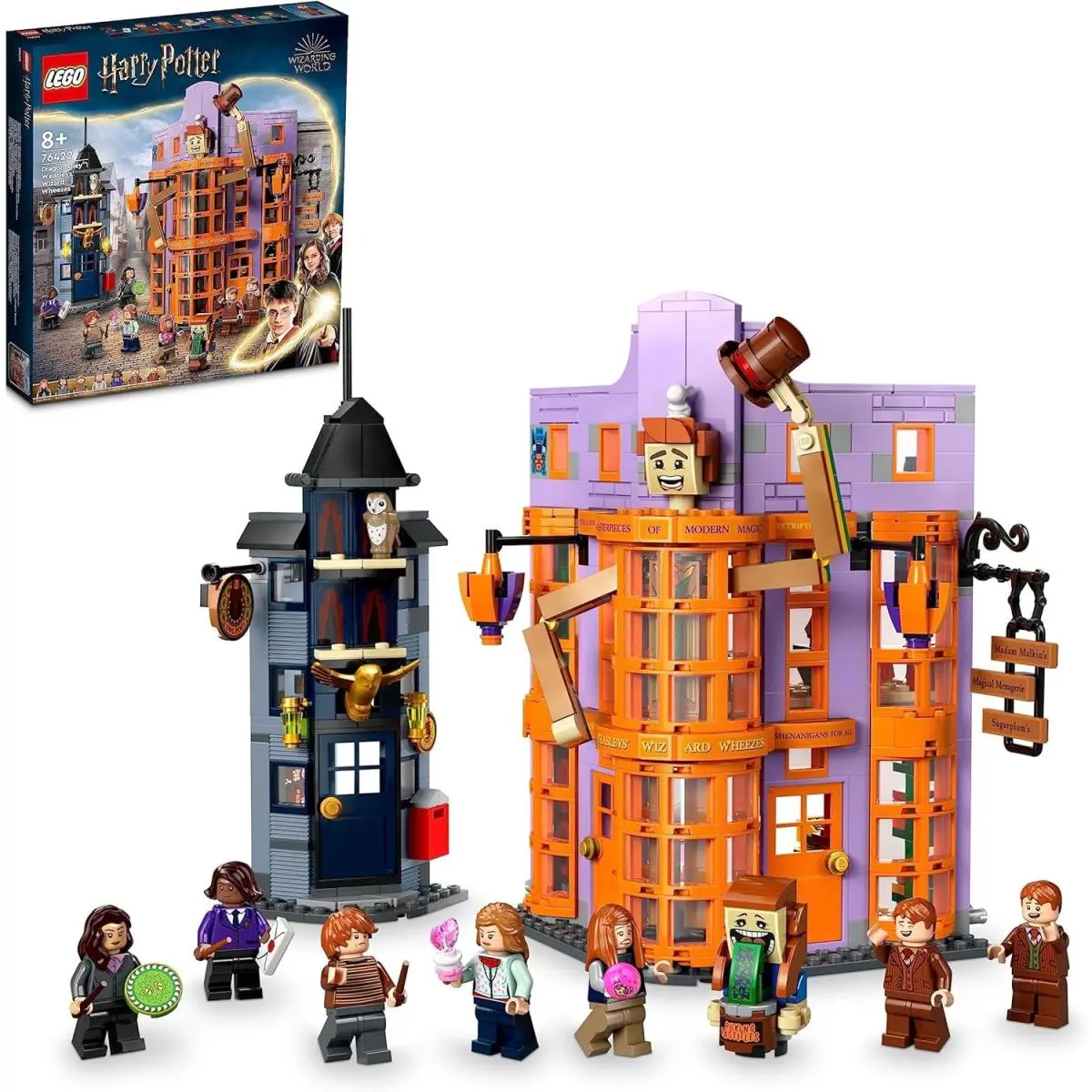 Lego Harry Potter Diagon Alley Weasleys` Wizard Wheezes 76422 Retired 834 Pieces