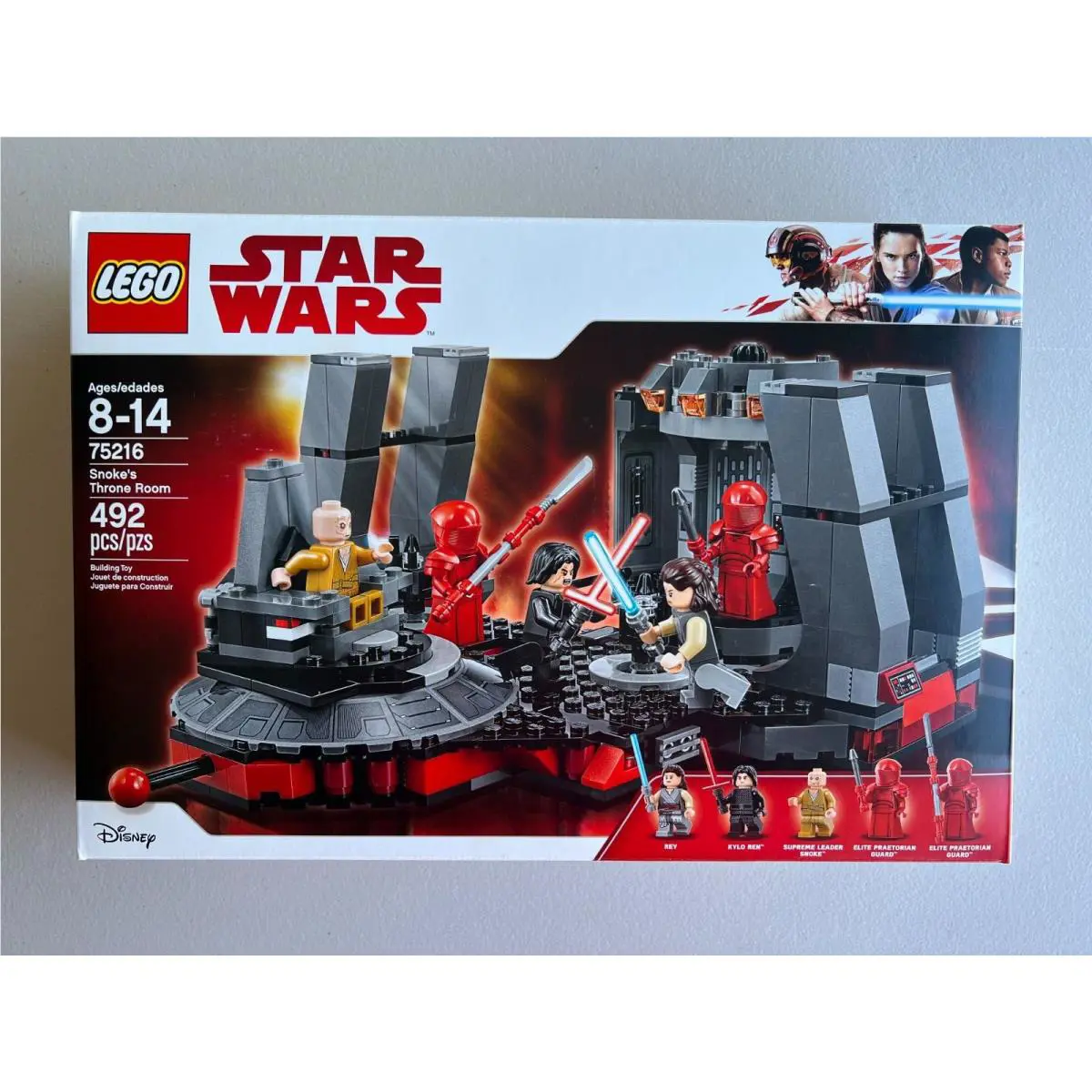 Lego 75216 Snoke`s Throne Room Retired Star Wars Box
