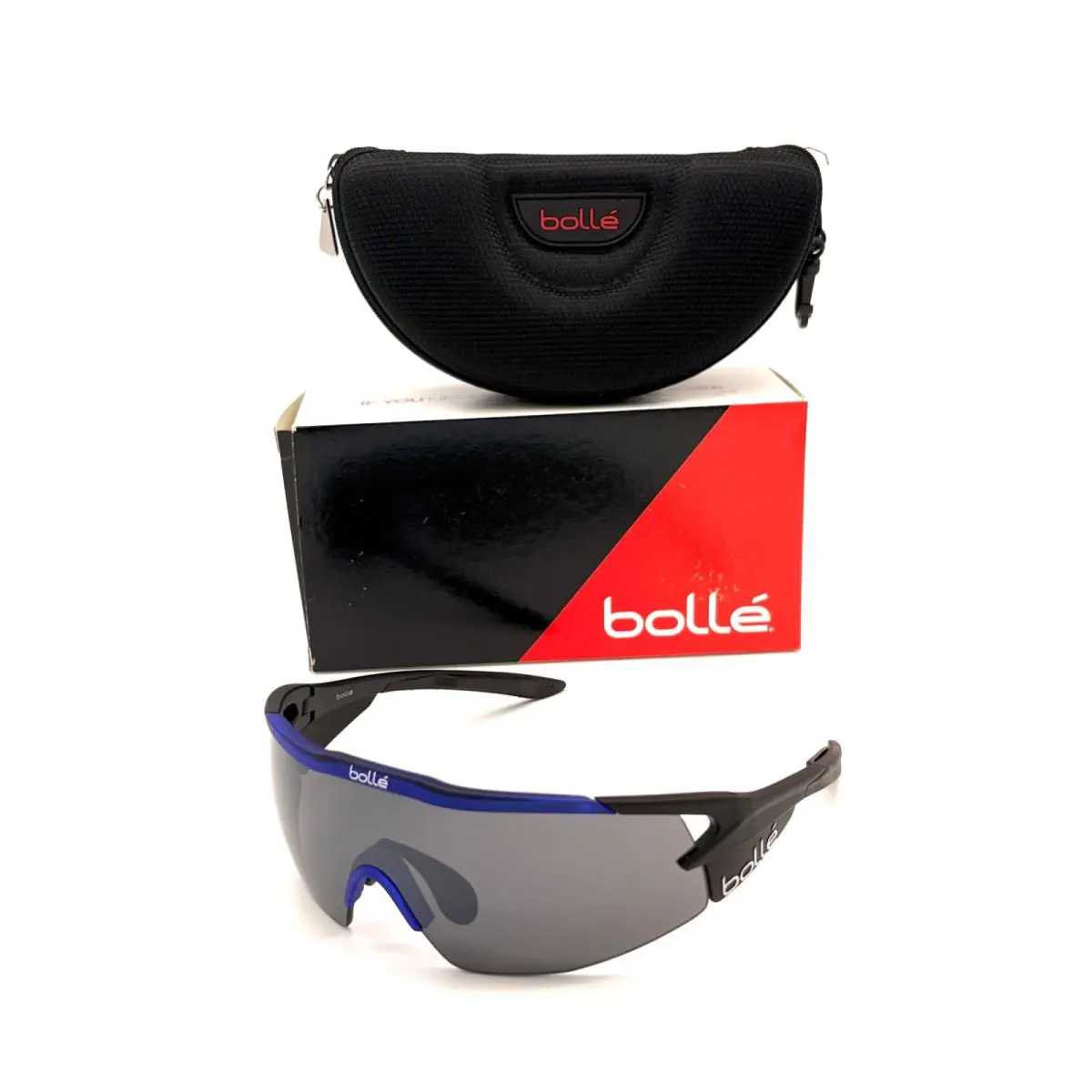 Bolle Aeromax Matte Black Blue Trans / Tns Gun Oleo 135mm Sunglasses