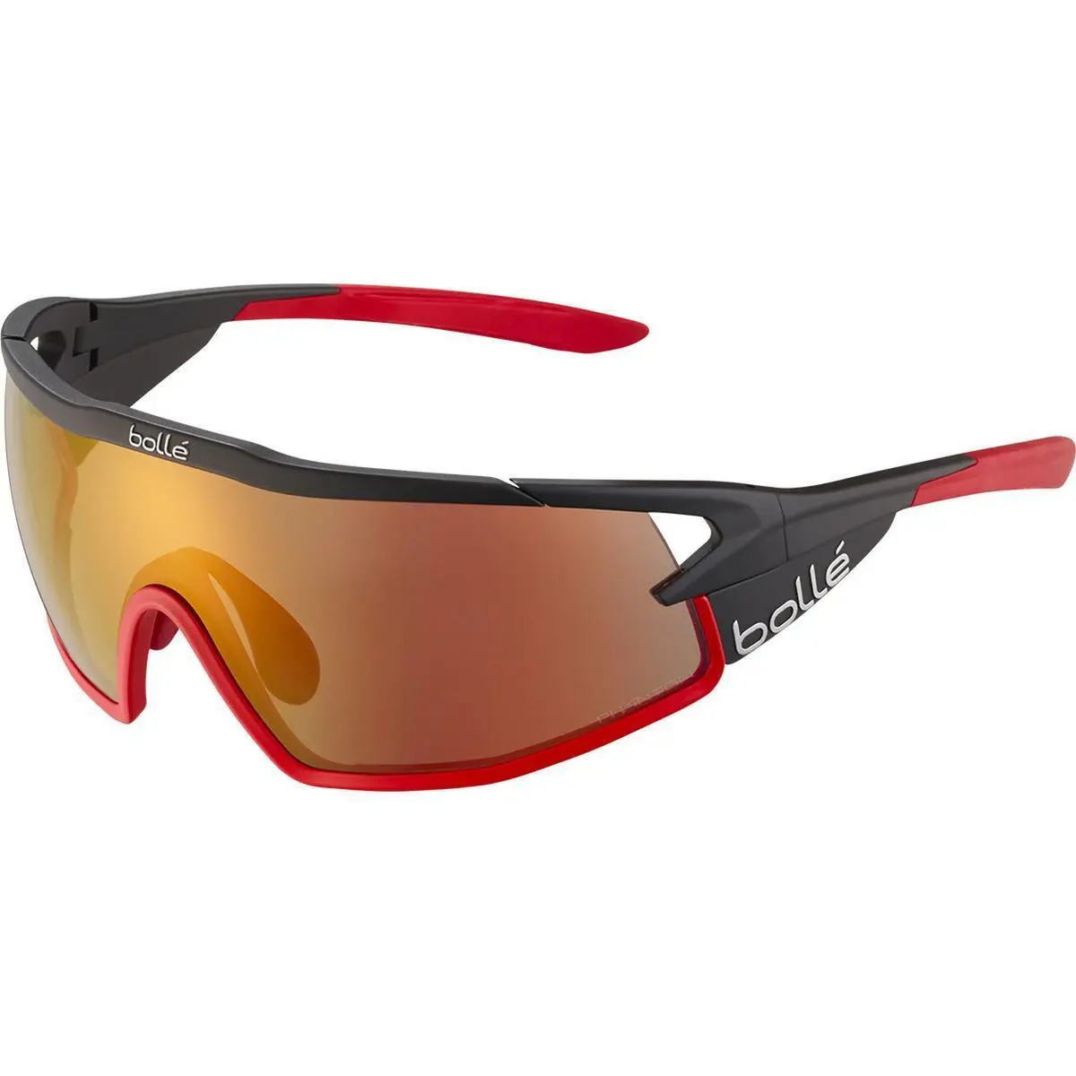 Bolle B-rock Pro Sunglasses Black Matte Phantom Brown Red Photochromic