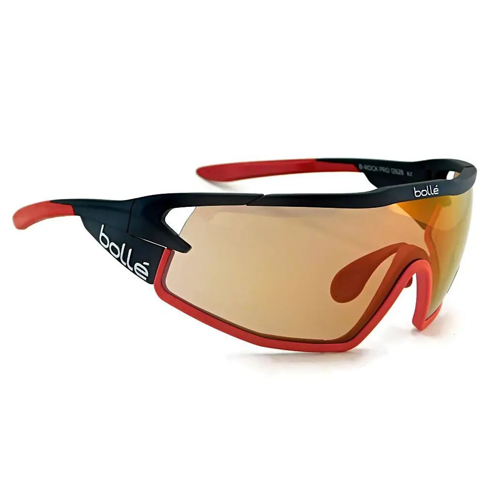 Bolle B-rock Pro Photocromic Sunglasses Matte Black / Phantom Brown Red Lens