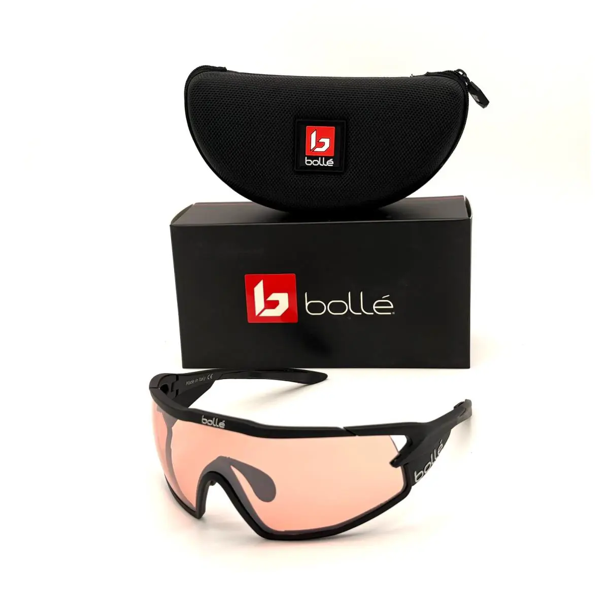 Bolle B-rock Pro Matte Black / Phantom Vermillon Gun 135mm Sunglasses