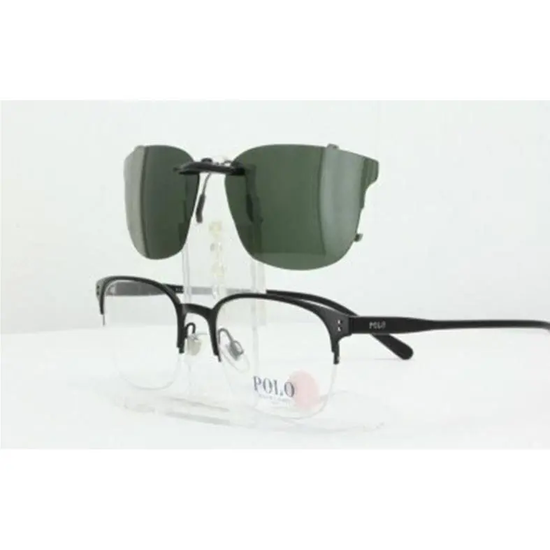 Ralph Lauren sunglasses - Polo Ralph Lauren PH1163-53X20-T Polarized Clip-On - Grey, Revo Blue Mirrored, and 12 other lens s to choose: REVO Blue Mirrored