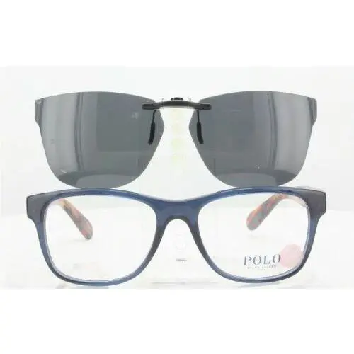 Custom Made For Polo Ralph Lauren PH2144-55X18 Polarized Clip-on Sunglasses Eye