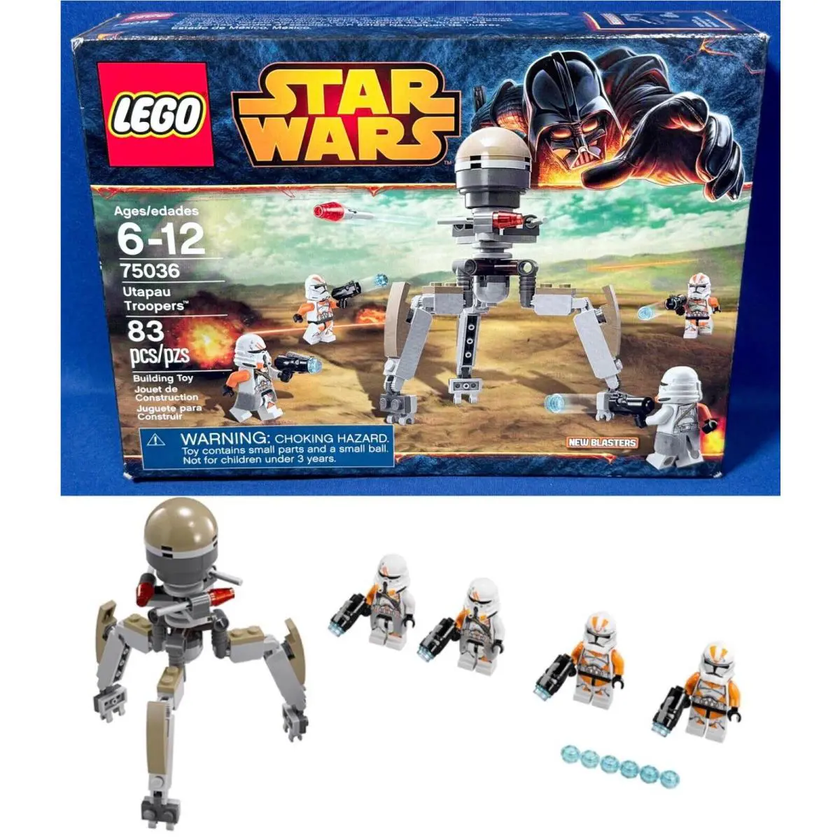 Utapau Troopers - Star Wars Lego 75036 Building Set Tri-droid with Rotating Head