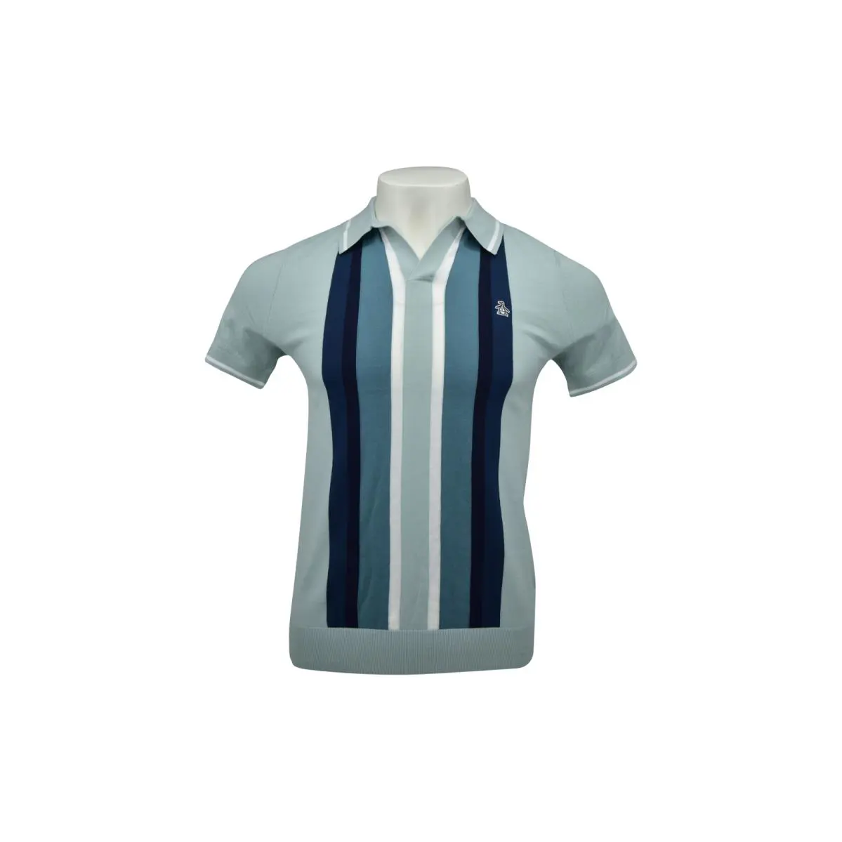 Original Penguin Men`s Cotton Vertical Stripe Polo Sweater Shirt