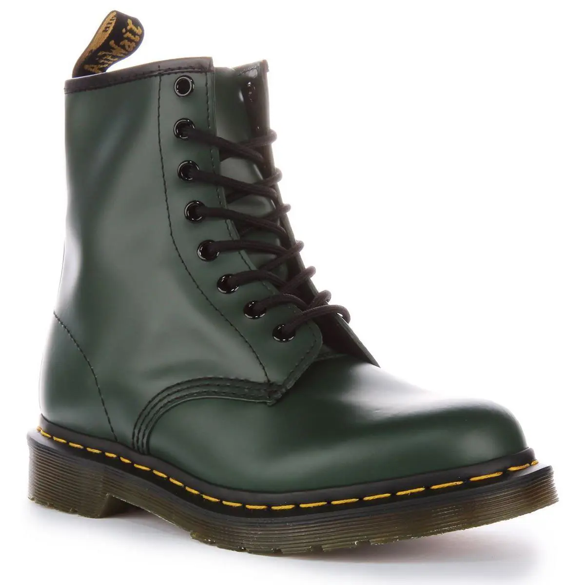 Dr Martens 1460 Green Green 8 Hole Boot Mens Boot In Green US 6 - 13 Green by Dr. Martens