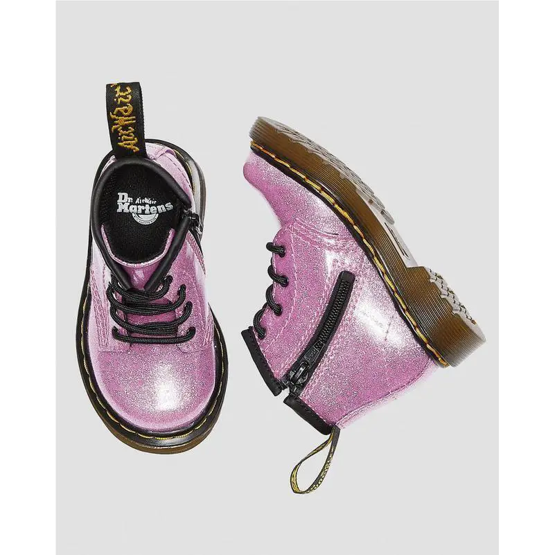 Dr. Martens shoes - Dark Pink Glitter 2