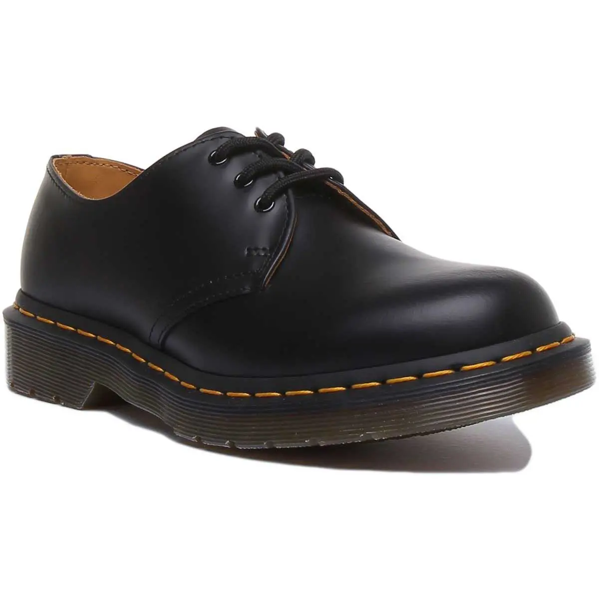 Dr Martens 1461 3 Eyelet Shoe Stich Womens Trainer In Black US 3 - 13
