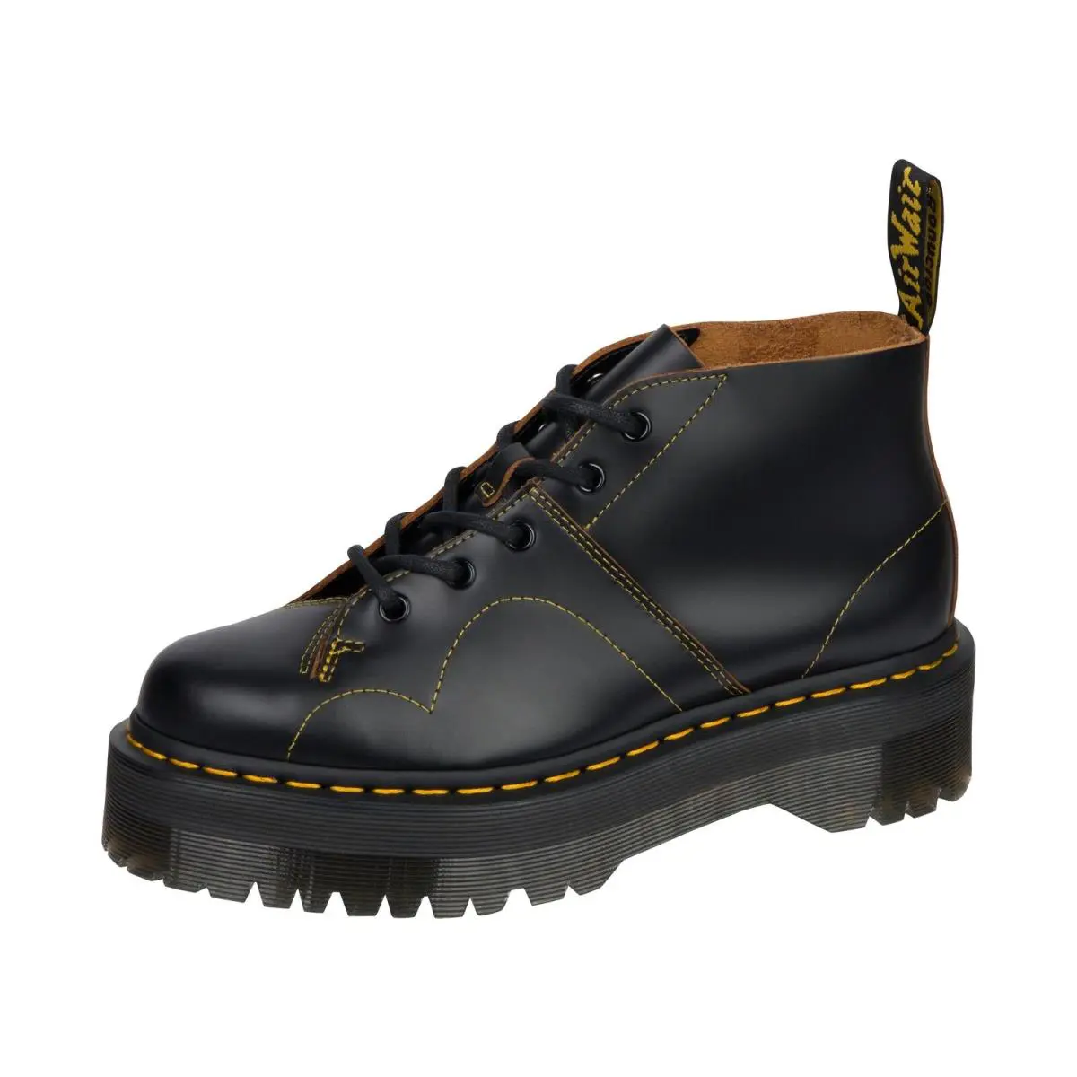 Dr. Martens Church Quad Boots Black Vintage Smooth