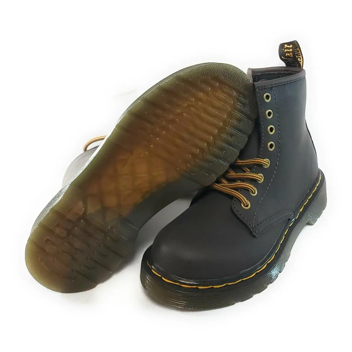 Girls Kids Infant Toddler Dr Martens 1460 J Gaucho Wildhorse Lamper Boots Shoes