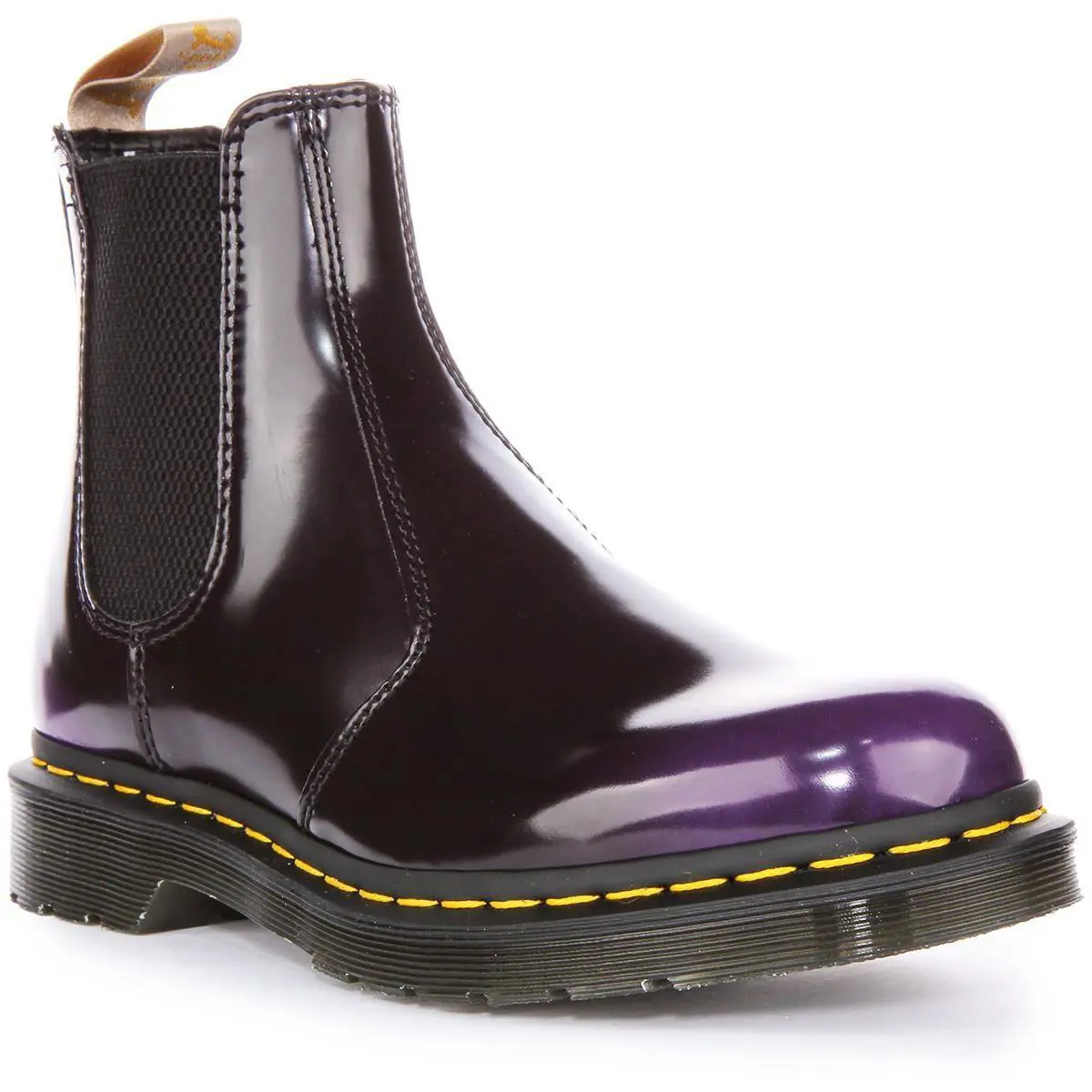 Dr Martens Vegan 2976 Oxford Lace Up Ankle Womens Boots In Black Purple US 4 - 7