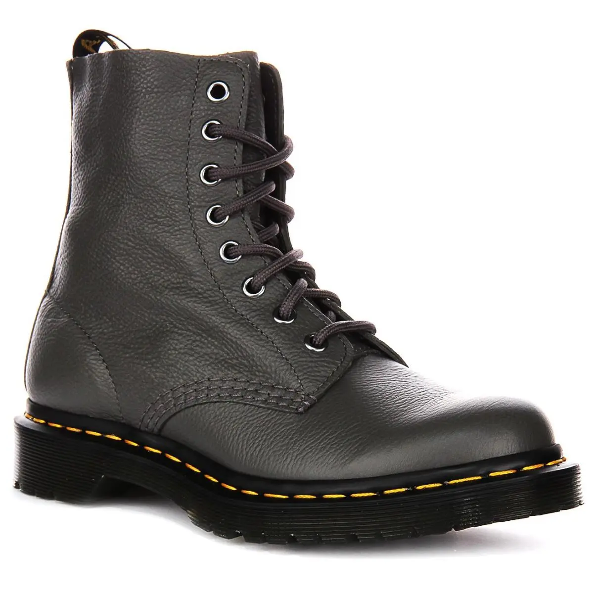 Dr Martens 1460 Pascal Virginia 8 Eye Lace Up Womens Boot In Sage Green US 4 - 9 DARK GREY by Dr. Martens