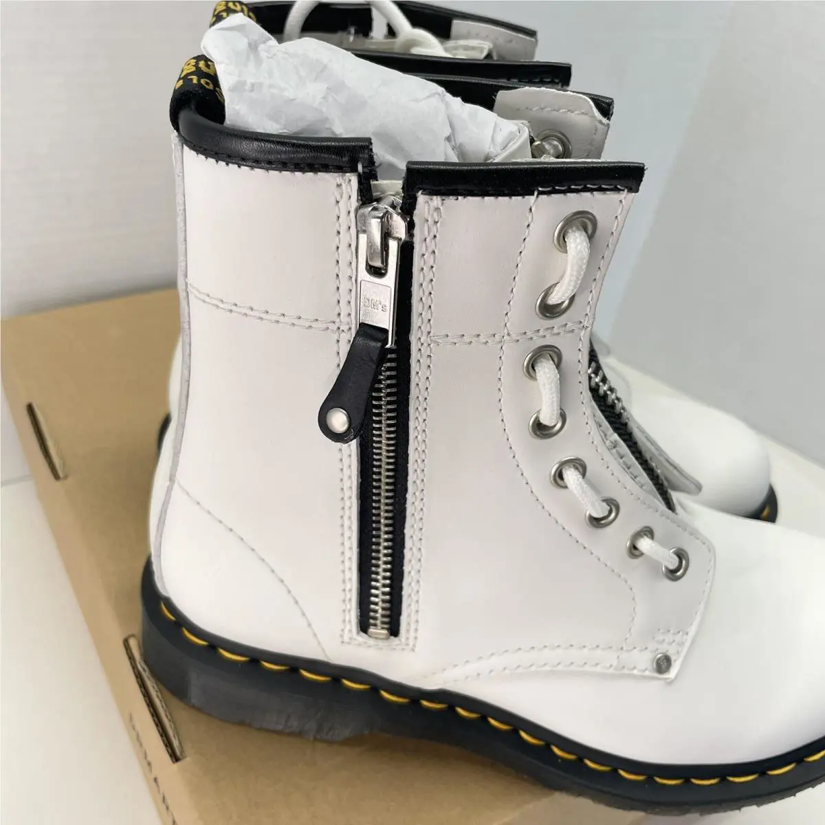 Dr. Martens shoes - Dr. Martens 1460 Twin - Martens Twin - 1460 - White (UPC: 0190665506808) 0