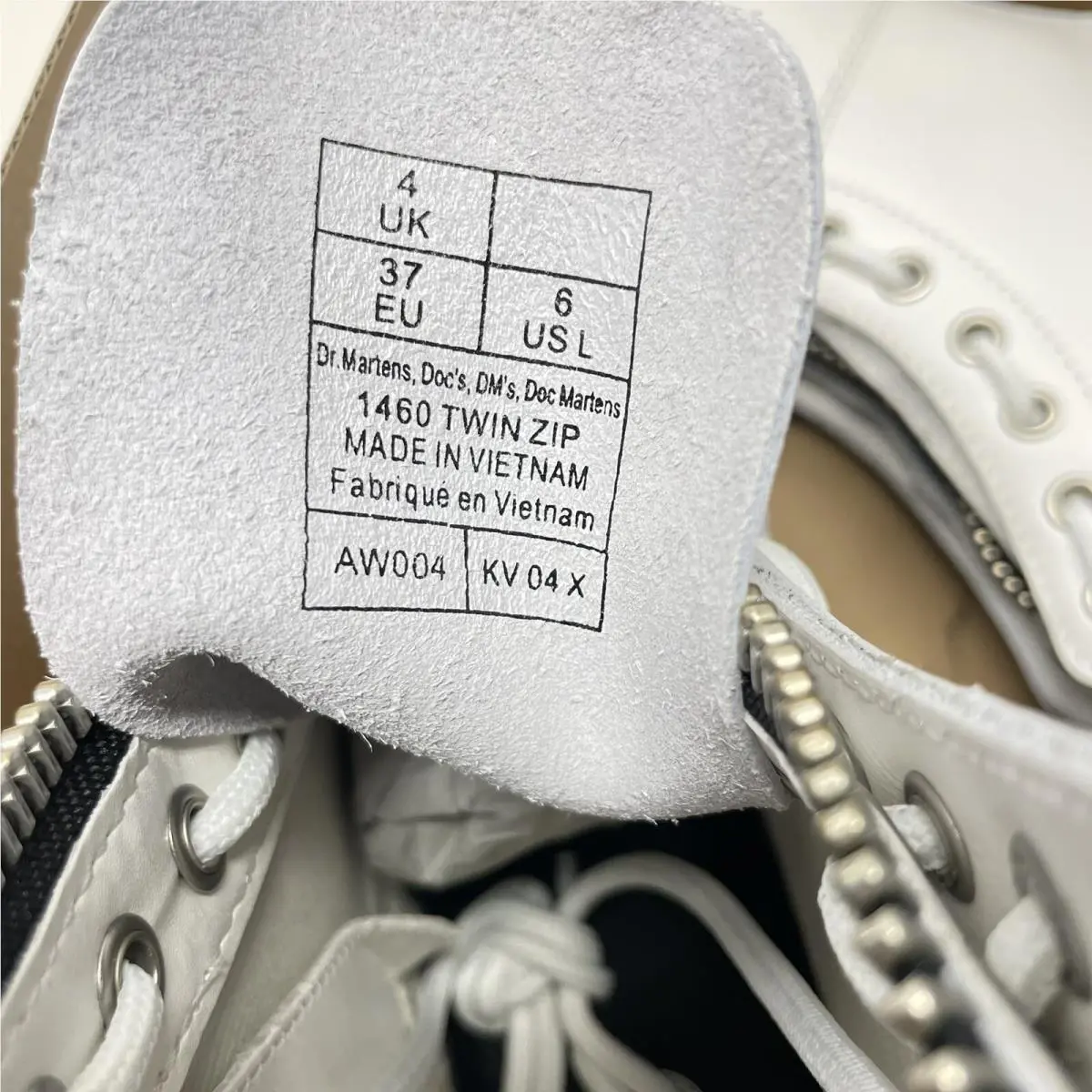 Dr. Martens shoes - Dr. Martens 1460 Twin - Martens Twin - 1460 - White (UPC: 0190665506808) 5