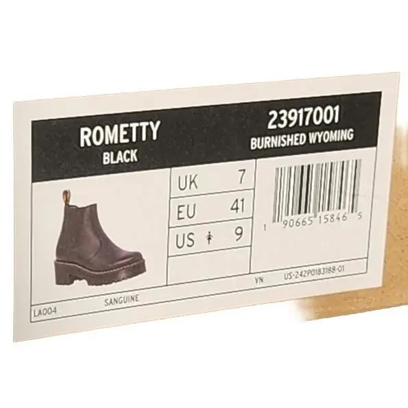 Dr. Martens shoes - Butnished Wyoming - Butnished Wyoming - 23917001 - Black (UPC: 190665158465) 6