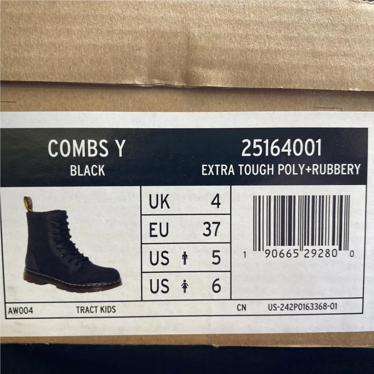 Dr. Martens shoes - Air Wair Aw004 - Air Wair - Aw004 - Black (UPC: 0190665292800) 9
