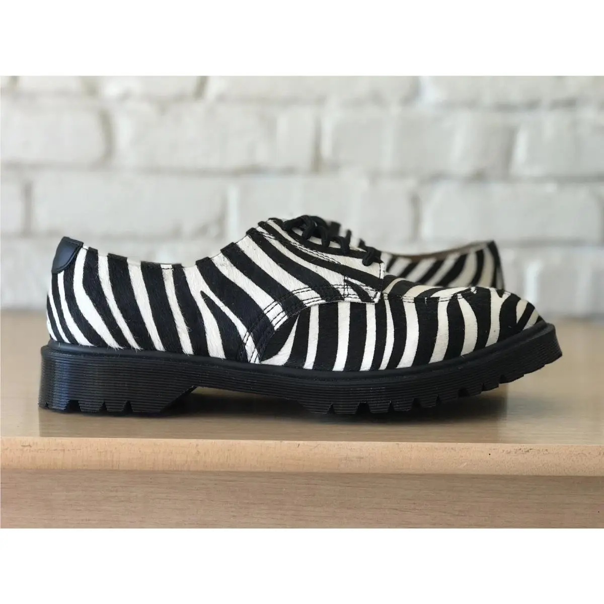 Dr. Martens shoes - 2046 Supreme HO Hair On Stripes - 27151009 - Black White (UPC: 0190665440003) 2