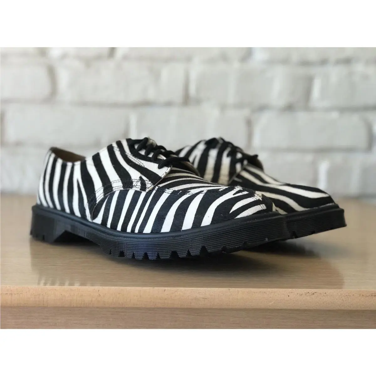 Dr. Martens shoes - 2046 Supreme HO Hair On Stripes - 27151009 - Black White (UPC: 0190665440003) 3