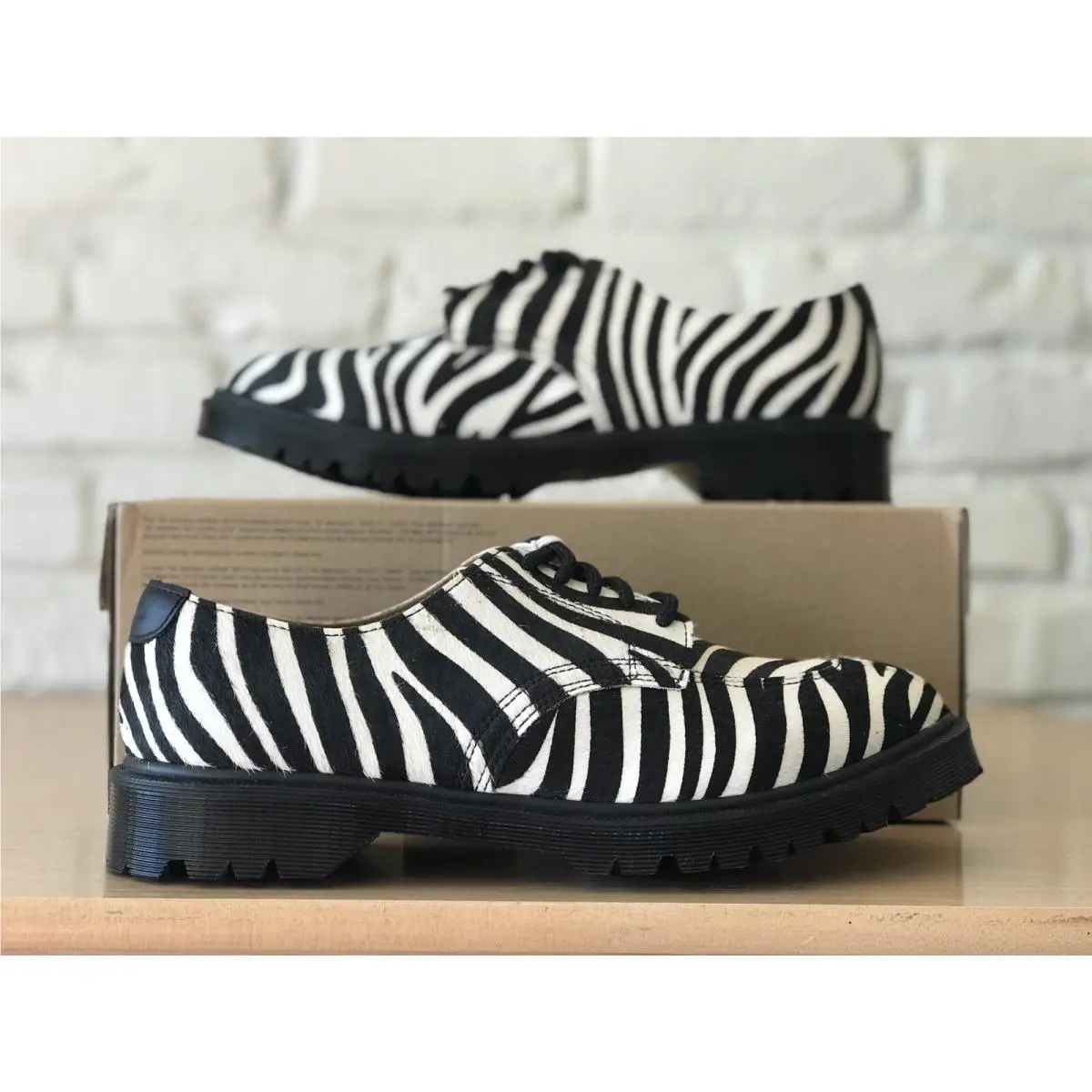 2046 Supreme HO x  Split Toe 5-Eye Zebra Black White Oreo Men Size 9 by Dr. Martens