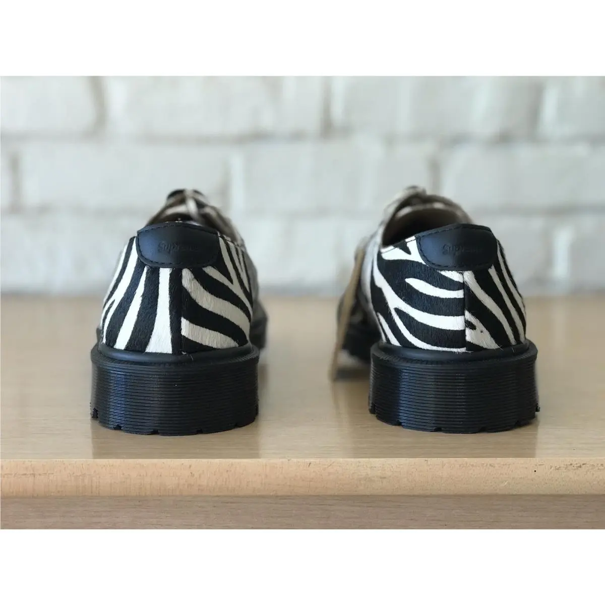 Dr. Martens shoes - 2046 Supreme HO Hair On Stripes - 27151009 - Black White (UPC: 0190665440003) 8
