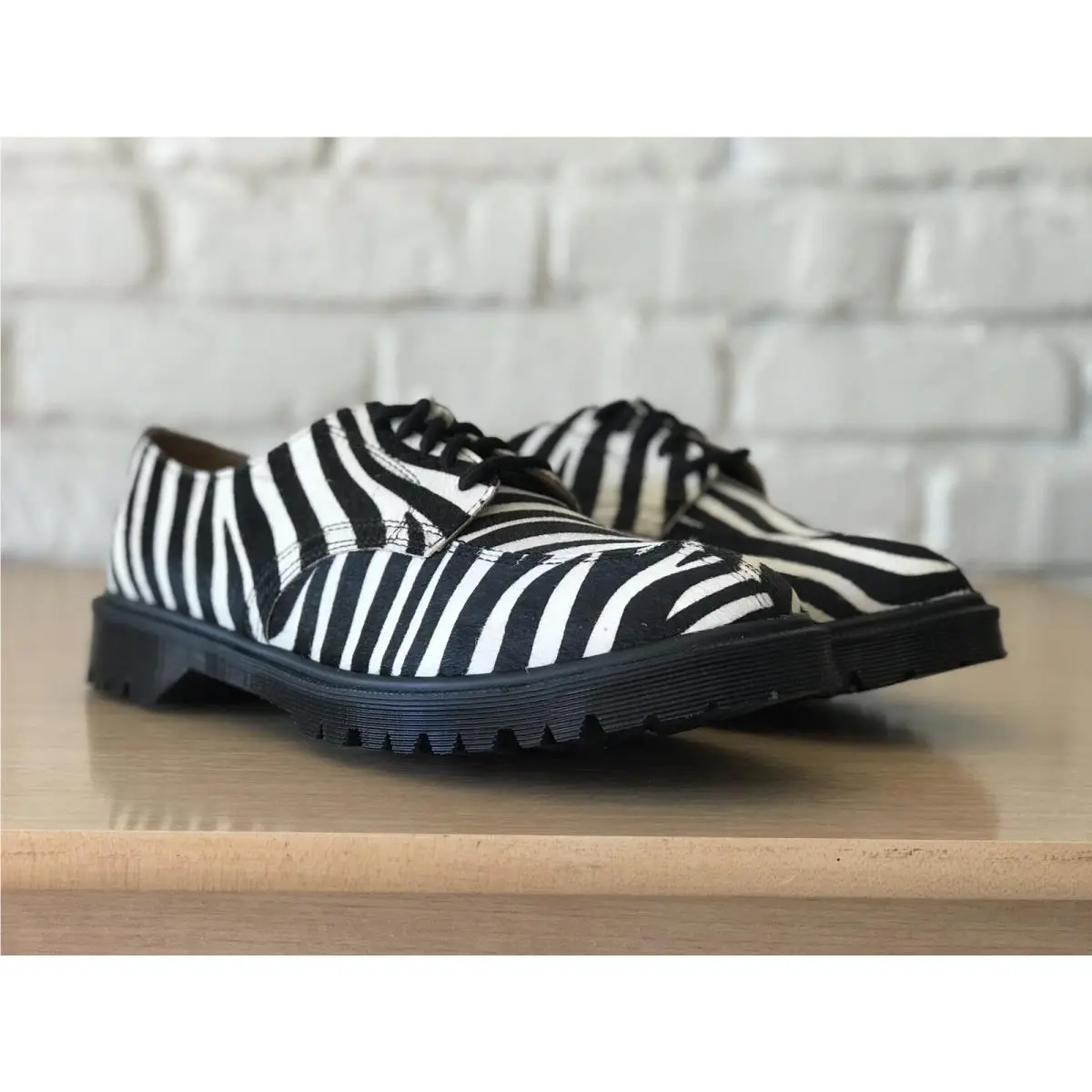 Dr. Martens shoes - 2046 Supreme HO Hair On Stripes - 27151009 - Black White (UPC: 0190665440003) 3