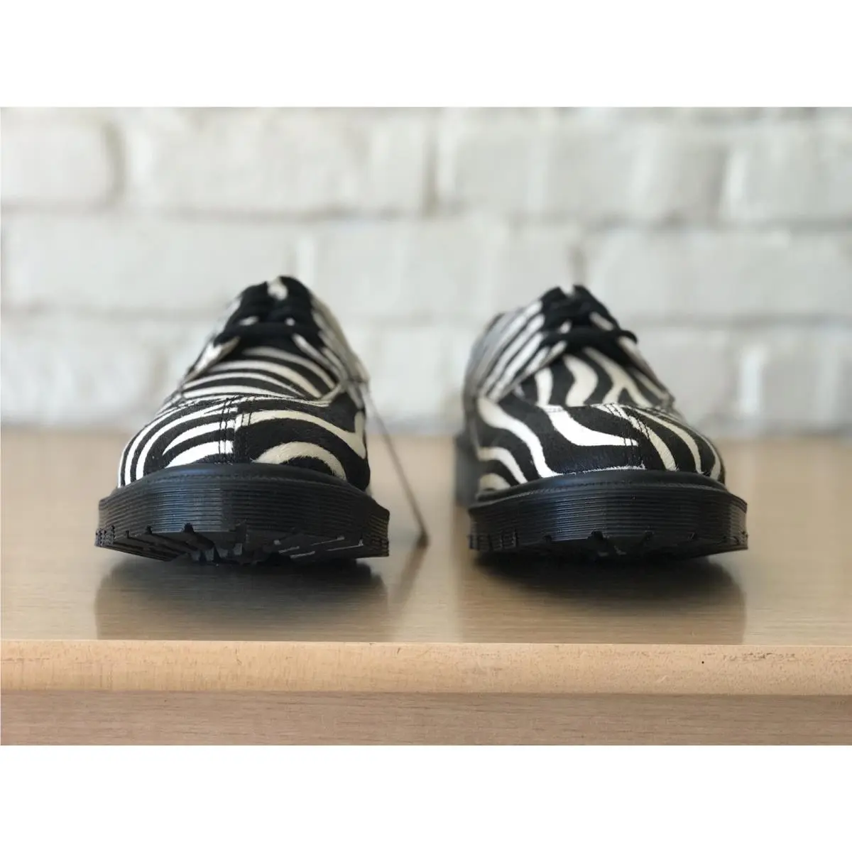 Dr. Martens shoes - 2046 Supreme HO Hair On Stripes - 27151009 - Black White (UPC: 0190665440003) 4