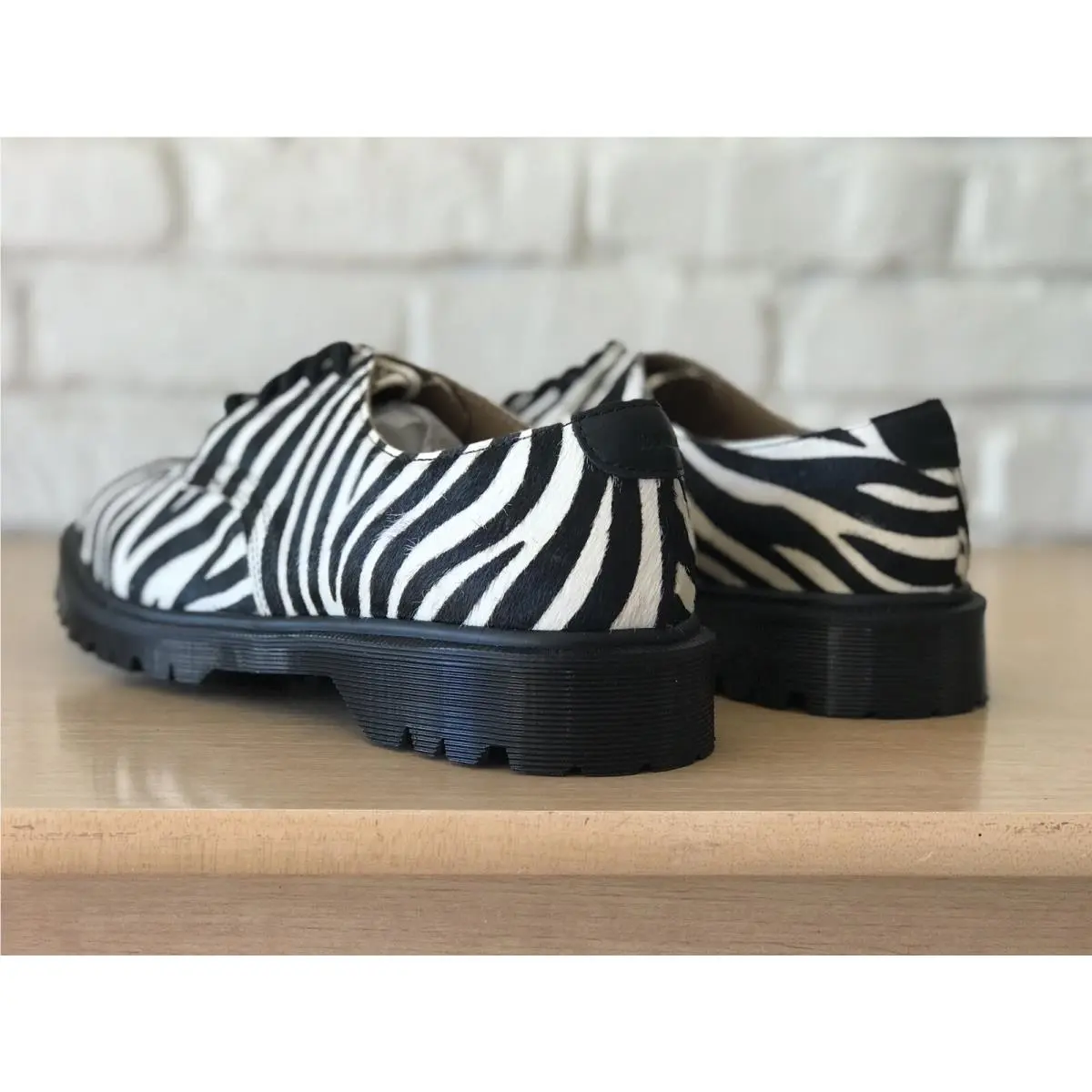 Dr. Martens shoes - 2046 Supreme HO Hair On Stripes - 27151009 - Black White (UPC: 0190665440003) 7