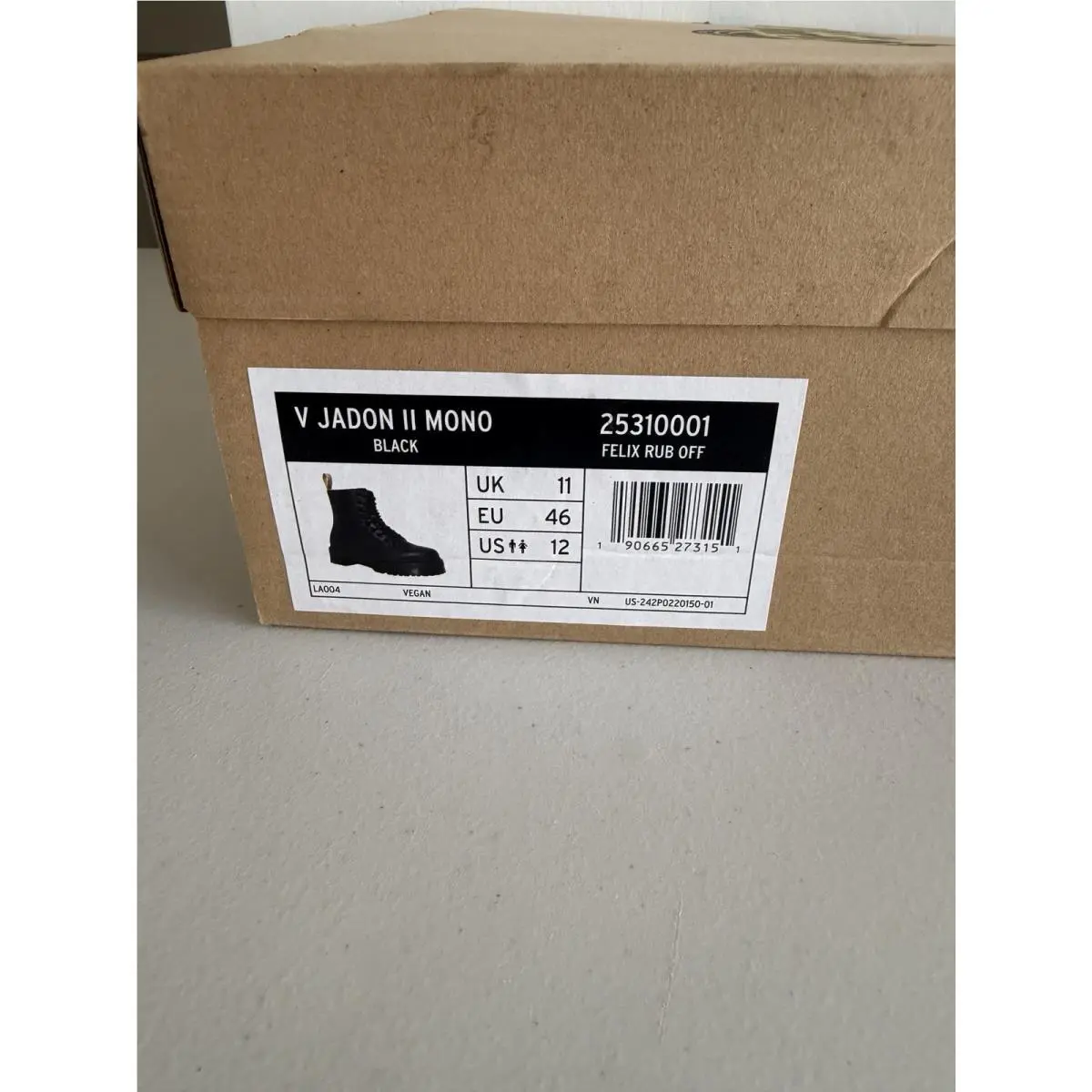 Dr. Martens shoes - Felix Rub Off - Felix Rub Off - 25310001 - Black (UPC: 0190665273151) 1