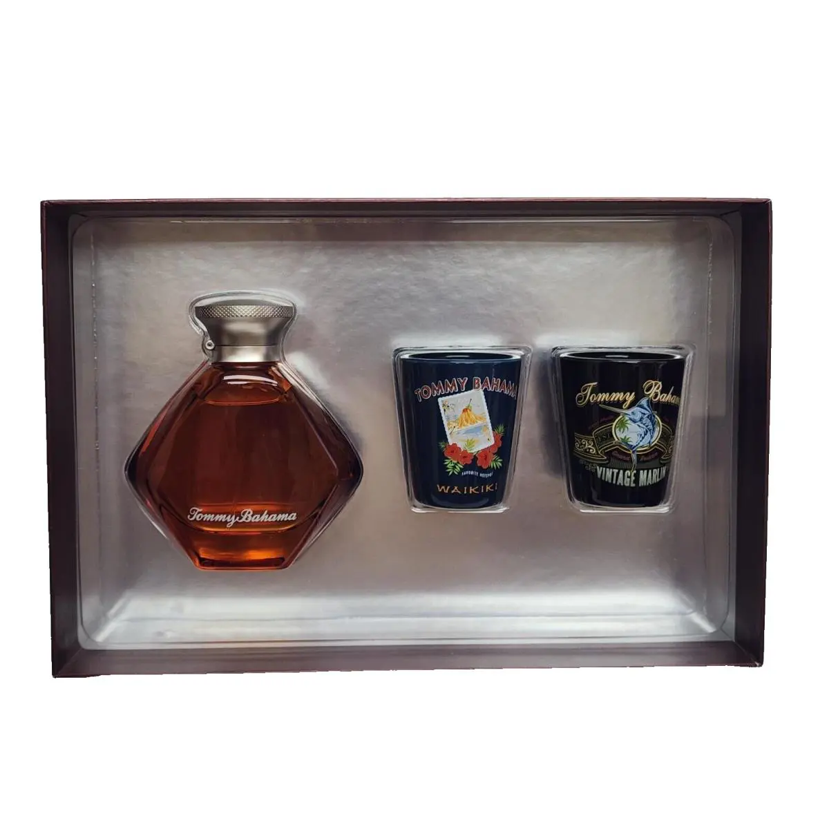 Men Set 3.4 Edc SP + Set OF Two 2 OZ Ceramic Shot Glasses by Tommy Bahama