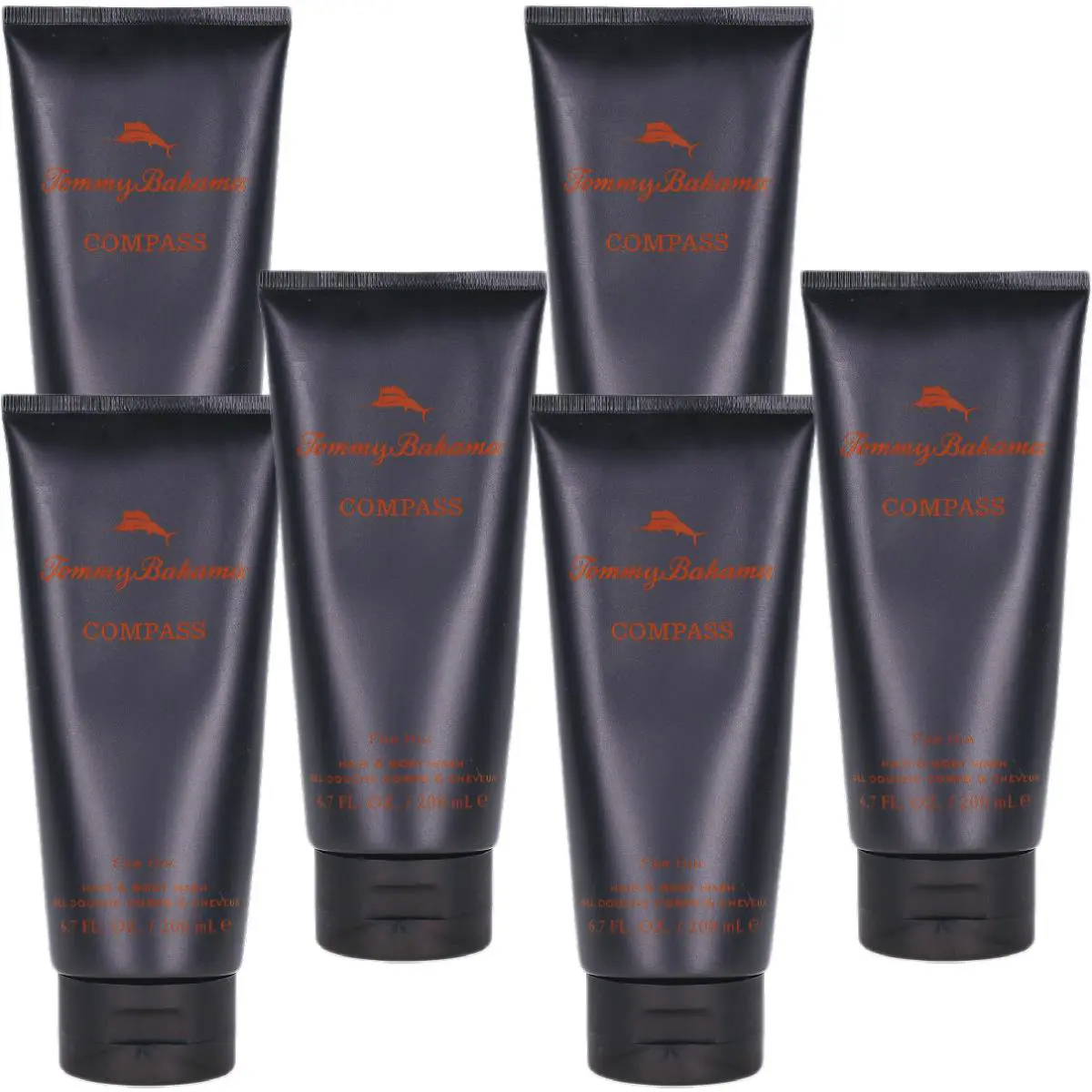 Compass By  For Men Combo Pack: Hair Body Wash 40.2oz 6x6.7oz by Tommy Bahama