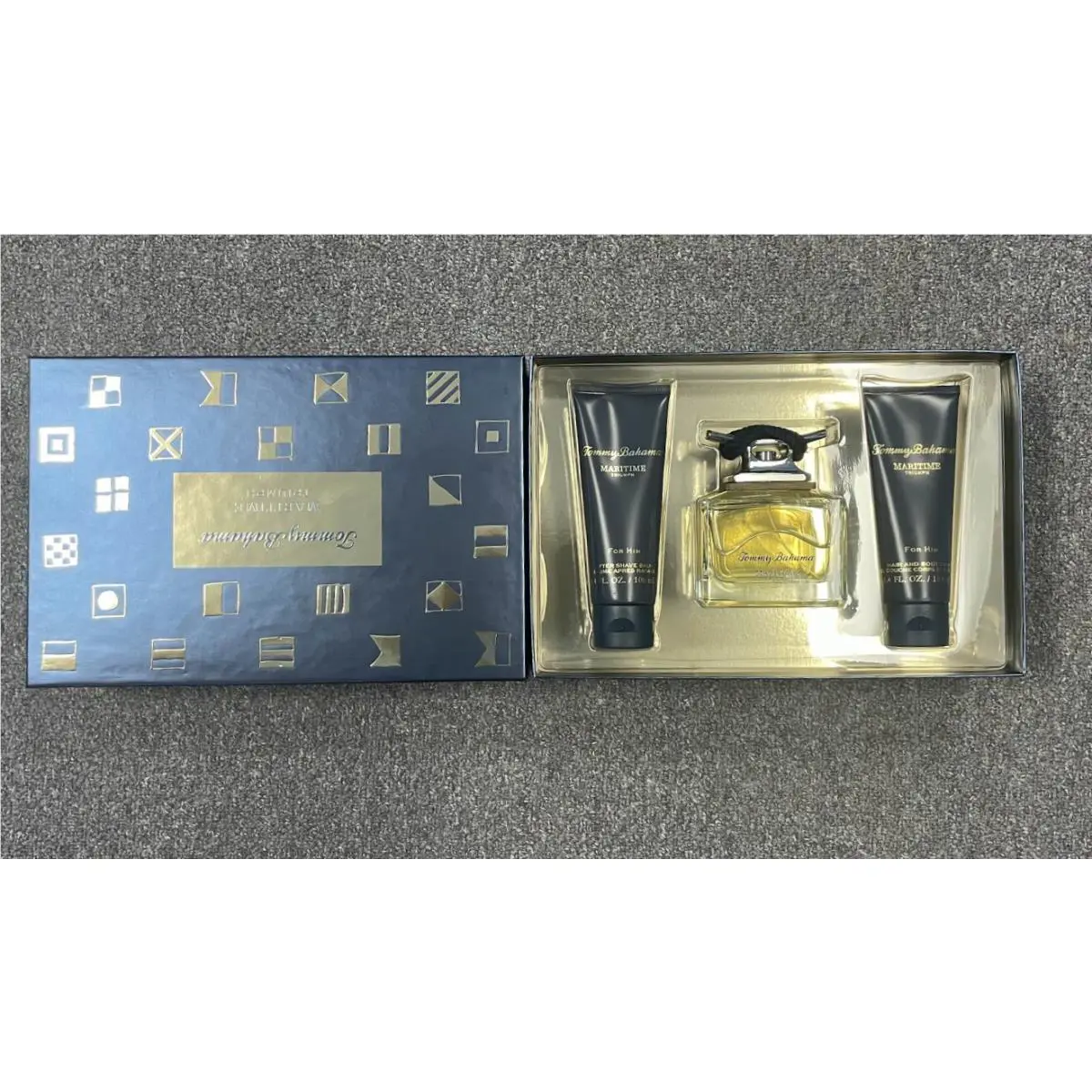 Maritime Triumph Tommy Bahama Edc 4.2 Spray 3.4 Aftershave 3.4 Body Wash Set