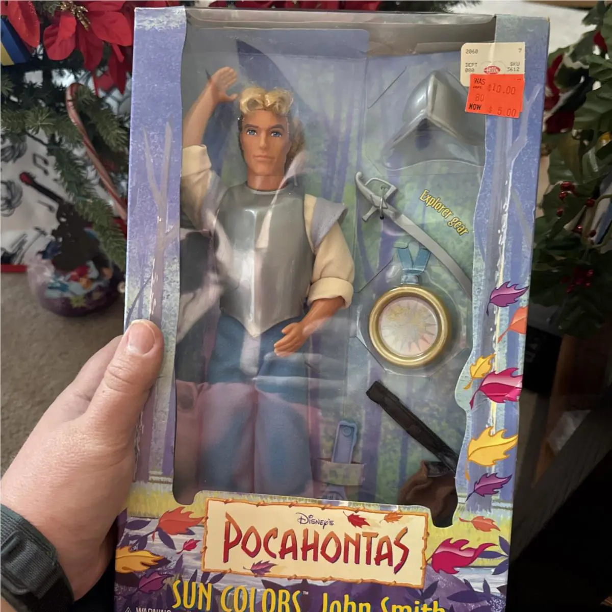 1995 Mattel Sun Colors John Smith Doll-disney Pocahontas-sealed Box-rooted Hair