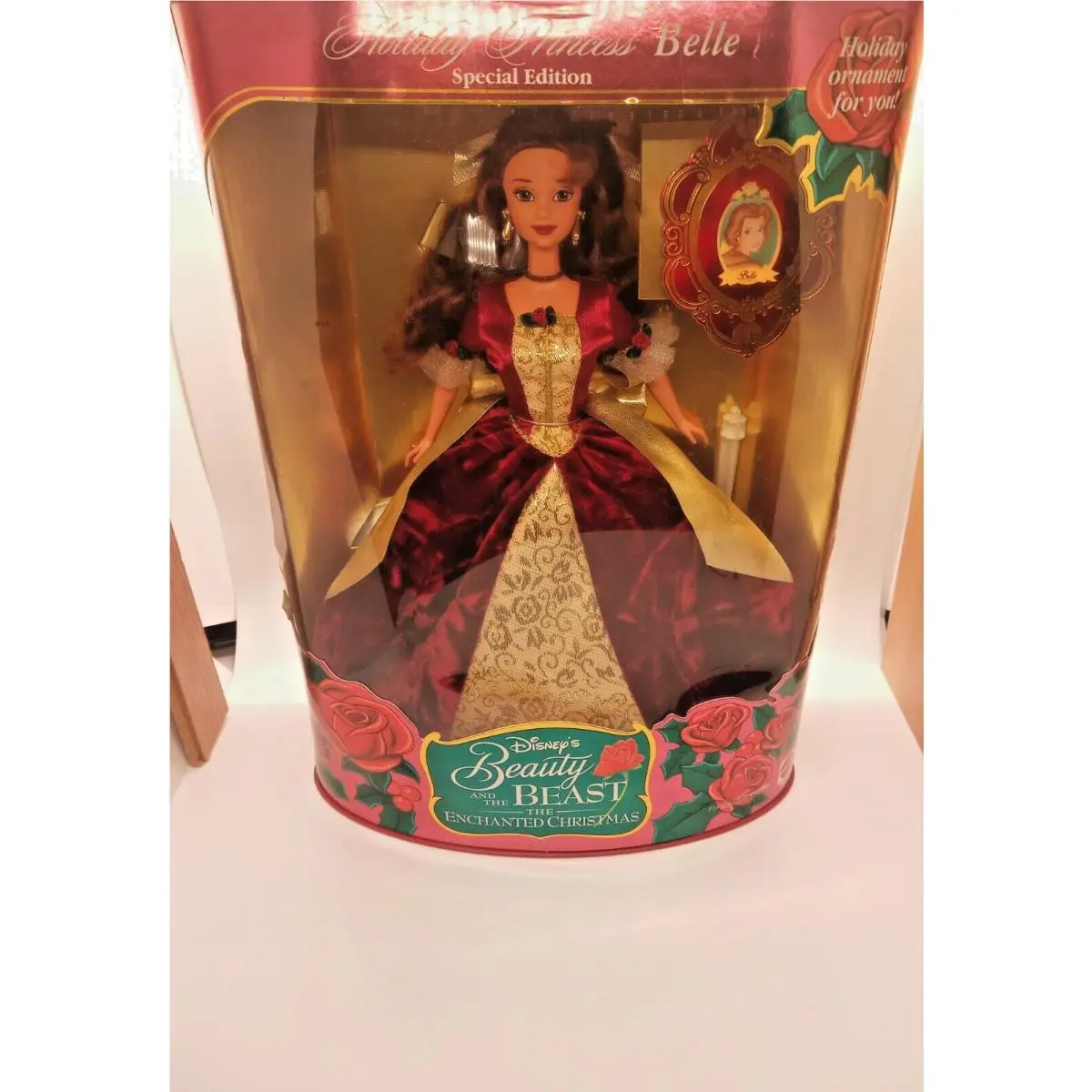 Holiday Princess Belle Disney Beauty and The Beast Barbie Doll 1997