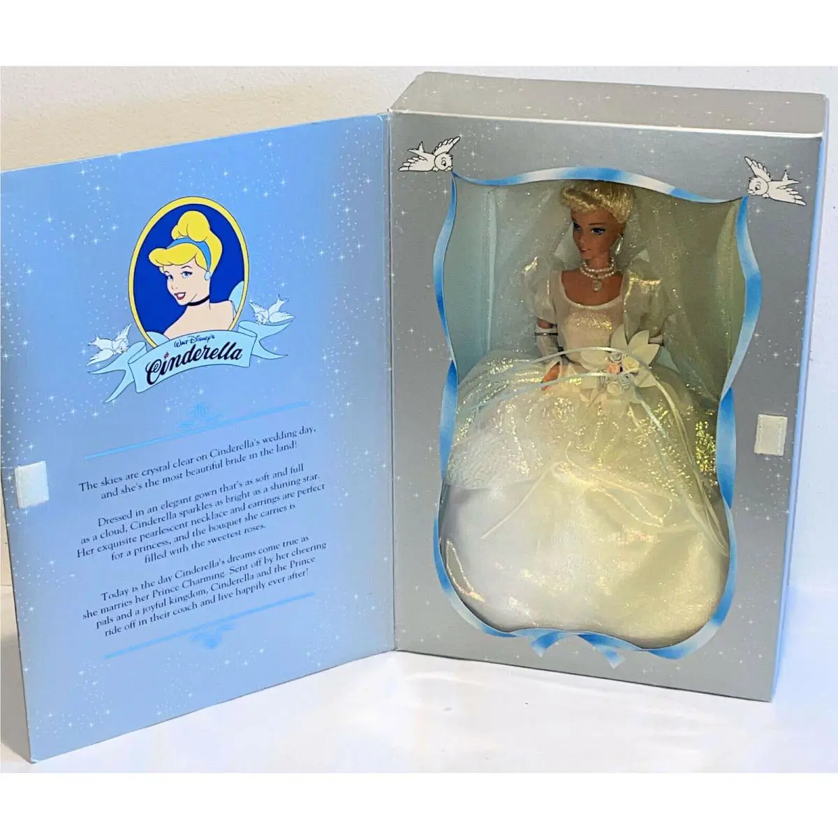 Walt Disney Princess Cinderella Wedding Doll 45TH Anniversary Mattel